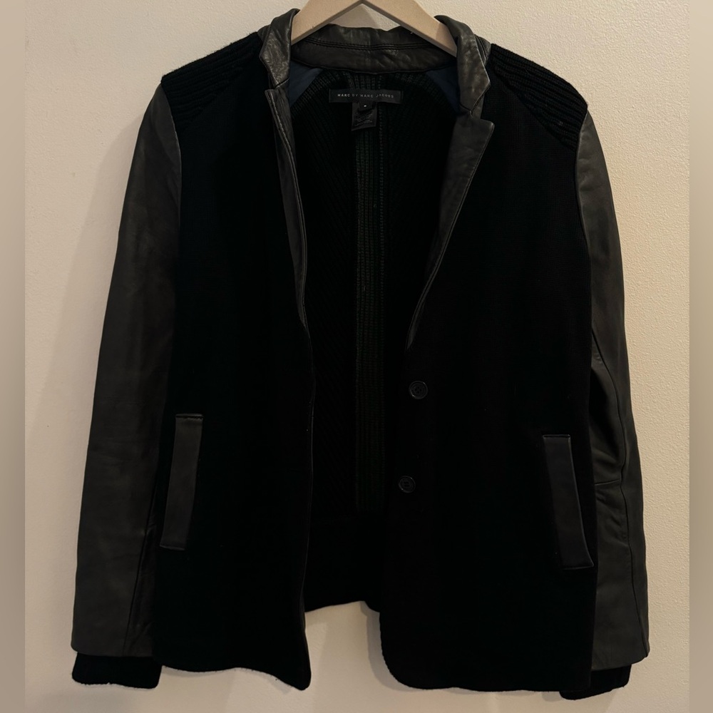 Marc By Marc Jacobs Leather Blazer